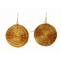 Boucles d'oreilles "Mandala" en Or végétal du Brésil