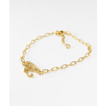 Bracelet oeil d'Horus en plaqué or