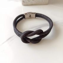 bracelet en liège Marin noir