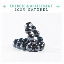 Aimantix - La Force Naturelle Des Aimants - Bracelet Sculptées En Hématite Aimantées (grandes Billes) - Bijoux bien-être