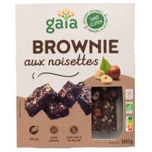 Gaia - Brownie Aux Noisettes 160g - Biscuits & gâteaux