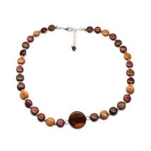 Collier bois et marqueterie Tallia
