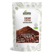 Biosavor - Cacao En Poudre Bio 200g - Elaboré Et Conditionné En France - Produits sans gluten