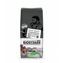 Biodyssée - Café Grain Bio Puissant 100% Arabica - 250g - Cafés
