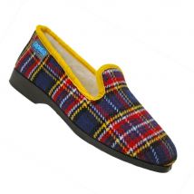 Charentaises BLUE NAVY semelles de gomme - intérieur pure laine...