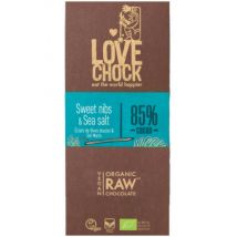 Lovechock - Chocolat Cru Eclats De Fêves Douces & Sel Marin - Chocolat en tablette