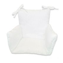 Papate - Coussin De Chaise Haute En Coton Bio Blanc - Alimentation