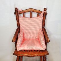 Papate - Coussin De Chaise Haute En Coton Bio Vichy - Alimentation