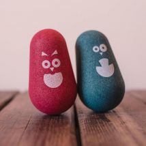 Oak Forest - Sac En Liege - Culbuto Pingouin En Liege Vert - Jouet À Bascule En Liege - Jouets en bois