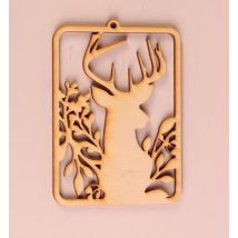 Natural'sace - Déco En Bois À Suspendre - Le Cerf - Objets de décoration