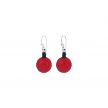 Boucles d'oreille ivoire végetal.