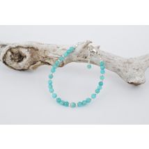 Pierre De Lune - Bracelet Amazonite Et Argent - Bijoux bien-être