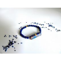 Bracelet orgonite rectangle lapis lazuli