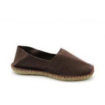Espadrilles Unies Chocolat - Made in France