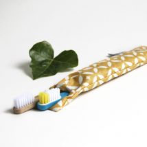 Etui de brosse à dents imperméable - coton oeko-tex.