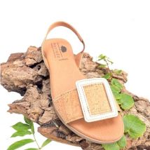 Sandales en liège "Boucle" - Sandales Vegan en liege - tong