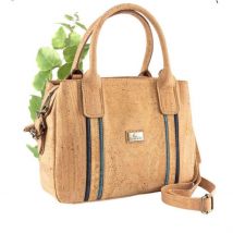 Sac à main en liege "Blue Line" - Sac bandouliere liege Vegan