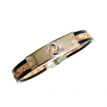 Bracelet artisanal liège "Ninja"- Bracelet Homme Vegan