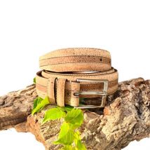 Ceinture artisanale en liège "Bande centrale"