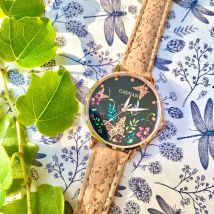 Montre en liège artisanale "Butterfly" - Montre femme Vegan