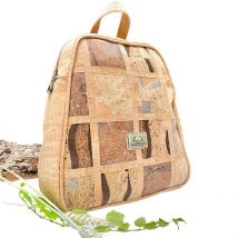 Sac à dos en liège "Carreaux Marron" - Sac à dos Vegan