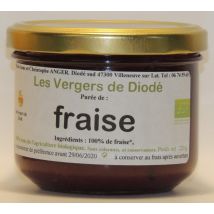 Les Vergers De Diodé - Purée De Fraise - Compotes & Purées de fruits en conserve