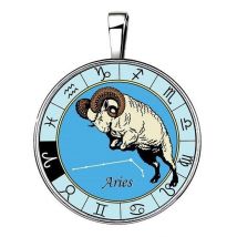 Bio-energy - Pendentif Bélier Argenté 15 En 1 - Bijoux bien-être