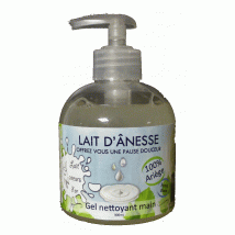 Gel nettoyant main au lait d'ânesse