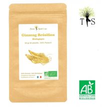 Terre Et Symbiose - Ginseng Brésilien BIO - 60gr de poudre - Pfaffia Paniculata, - Complément alimentaire - Stress - Sommeil