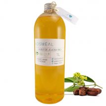 Ecocert - Huile De Jojoba Bio - 100% Pure Et Naturelle - 1l - Huile pour cheveux