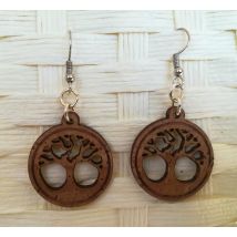 Boucles d'oreilles arbre de vie