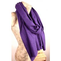 Étole, écharpe violette en cachemire qualité premium