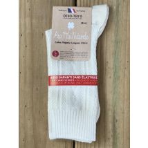 Aux Fils Naturels - Lot De 2 Paires De Chaussette Femme Sans Élastique (écrue) - Mode prêt à porter Femme
