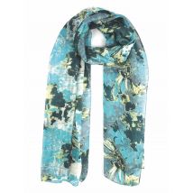 Echarpe Ocean bleu gris vert blanc