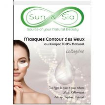 Sun&sia - Masque Pour Le Contour Des Yeux Au Konjac Enrichi Au Collagène - Contour des yeux