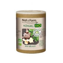 Paranatura - Konjac boite écologique 200 gélules Nat et Form BIO - Complément alimentaire - Allergies