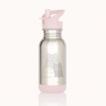 Les Essentiels D'Isabelle - Gourde Inox Enfants Loopy 400ml Chats - Nomade - contenants alimentaires