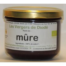 Les Vergers De Diodé - Purée De Mûre - Compotes & Purées de fruits en conserve