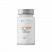 Beaverhill - MAGNESIUM et Vitamines B1, B2, B3, B5, B6, B8, B9, D3. 90 gélules - Complément alimentaire - Articulations