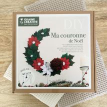 Mes Courses En Vrac - Kit Pour Fabriquer Une Couronne De Noël En Feutrine