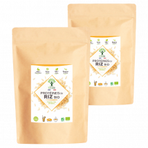Ecocert - Protéine De Riz Bio - 80% De Protéines - Poudre De Riz Brun - Sport
