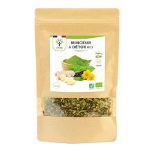 Ecocert - Thé Minceur & Détox Bio - Infusion En Vrac - Thé Vert Gingembre - Tisanes & infusions