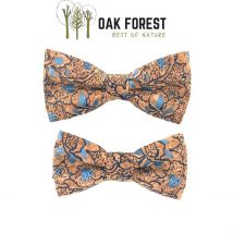 Oak Forest - Sac En Liege - Lot De 2 Noeuds Papillon Liège Bleu Metal - Adulte + Enfant - Bijoux / accessoires