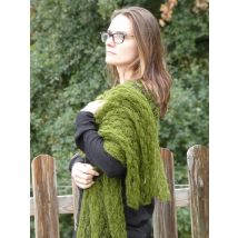 Ferme D'Amalthee - Etole Tricot 60% Mohair 40% Soie Couleur Mousse - Mode prêt à porter Femme
