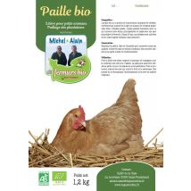 Degustonfoin - Paille Bio Carton 1,2 Kg - Pour les animaux