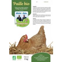 Degustonfoin - Paille Bio Carton 3 Kg - Pour les animaux