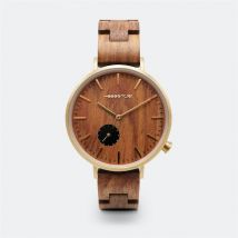 Montre femme noyer doré Paris