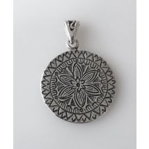 Pendentif de la rosace de la vie Touareg argent massif