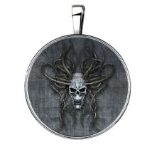 Bio-energy - Pendentif Montre Tête De Mort Argenté 15 En 1 - Bijoux bien-être