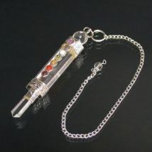 Les Essentiels D'Isabelle - Pendule Générateur De Shungite Avec Chakras - Cristaux & minéraux